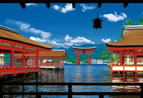 Beverly Jigsaw Puzzle 33-124 Japanese Scenery Itsukushima Shrine (300 Pieces)