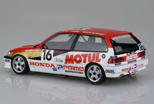 Aoshima 98301 Honda Civic EF3 Gr.A '88 Motul 1/24 Scale Kit