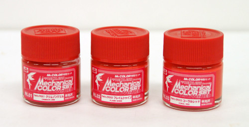 GSI Creos Mr.Hobby CS511 Mr. Mechanical Color Set Ver. Red (Studio RECKLESS)