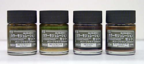GSI Creos Mr.Hobby CS581 Mr. Color Modulation Set Olive Drab Version