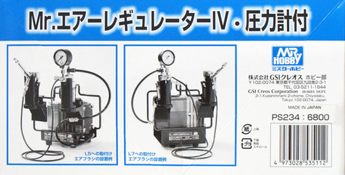 GSI Creos Mr.Hobby PS234 Mr. Air Regulator IV With Stand For L5 & L7