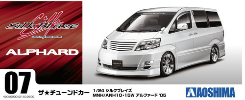 Aoshima 52150 Silk Blaze MNH/ ANH10/ 15W Alphard '05 (TOYOTA) 1/24 Scale Kit