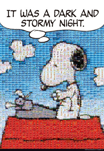 Beverly Jigsaw Puzzle 83-083 Peanuts Snoopy Mosaic Art (300 Pieces)