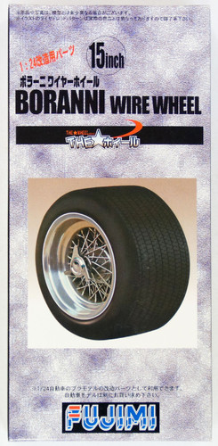 Fujimi TW24 Boranni Wire Wheel & Tire Set 15 inch 1/24 Scale Kit
