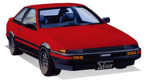 Fujimi ID-183 Toyota Trueno (2 Door GT/APEX Early Type) 1/24 Scale Kit
