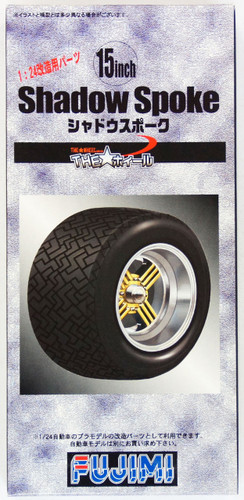 Fujimi TW34 Shadow Spoke Wheel & Tire Set 15 inch 1/24 Scale Kit