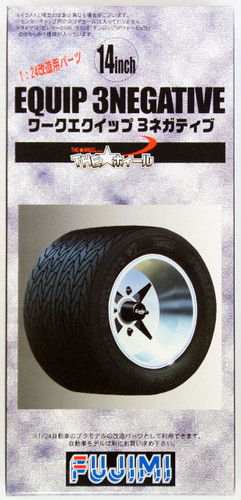 Fujimi TW47 Equip 3negative Wheel & Tire Set 14 inch 1/24 Scale Kit