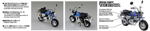 Aoshima Naked Bike 22 Honda Monkey Custom Takegawa Version1 1/12 Scale Kit