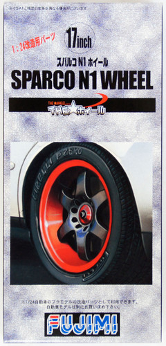 Fujimi TW58 Sparco N1 Wheel & Tire Set 17 inch 1/24 Scale Kit