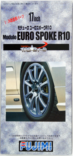 Fujimi TW61 Modulo Euro Spoke R10 Wheel & Tire Set 17 inch 1/24 Scale Kit
