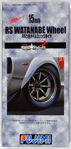 Fujimi TW63 RS Watanabe Wheel & Tire Set 15 inch 1/24 Scale Kit