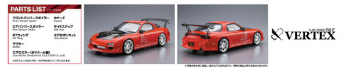 Aoshima 52396 Vertex FD3S RX-7 '99 (MAZDA) 1/24 Scale Kit