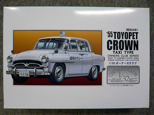 Arii Owners Club 1/32 61 1955 Toyopet Crown Taxi 1/32 Scale Kit (Microace)
