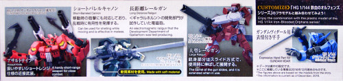 Bandai Iron-Blooded Orphans Option Set 7 1/144 Scale kit