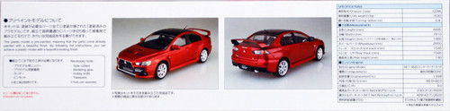 Aoshima 50897 Lancer Evolution X Final Ed. '15 Red Metallic (Pre-painted) 1/24 scale kit
