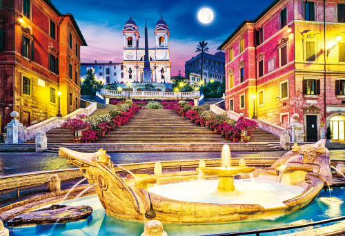 Beverly Jigsaw Puzzle M81-859 Spanish Square Piazza di Spagna Rome Italy (1000 S-Pieces)