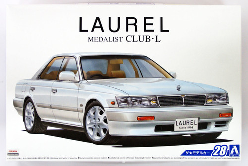 Aoshima 52341 The Model Car 28 Nissan HC33 Laurel Medalist CLUB L '91 1/24 scale