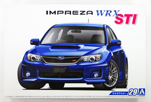 Aoshima 52358 The Model Car 29 Subaru GRB Impreza WRX STI '10 1/24 scale kit
