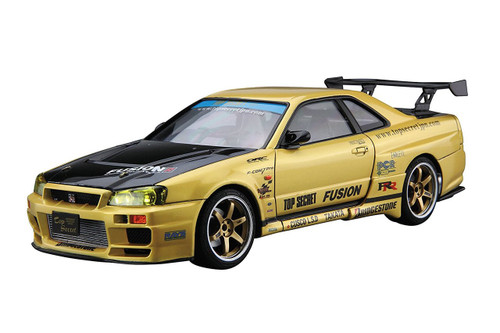 Aoshima 53041 Top Secret BNR34 Skyline GT-R '02 (NISSAN) 1/24 scale kit