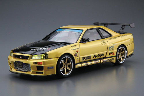 Aoshima 53041 Top Secret BNR34 Skyline GT-R '02 (NISSAN) 1/24 scale kit