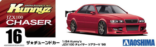Aoshima 53034 Kunny'z JZX100 Chaser Tourer V '98 (TOYOTA) 1/24 scale kit
