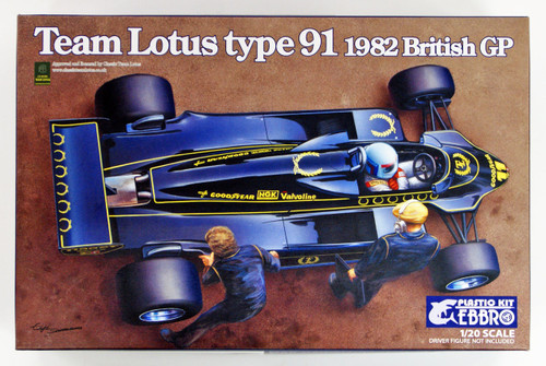 Ebbro 20012 Team Lotus Type 91 1982 1/20 scale plastic model kit