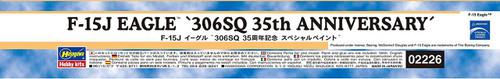 Hasegawa 02226 F-15J Eagle "306SQ 35th Anniversary" 1/72 scale kit