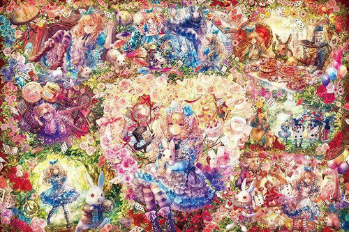 Epoch Jigsaw Puzzle 11-567 Fantastic Art Onineko Alice in Wonderland (1000 Pieces)