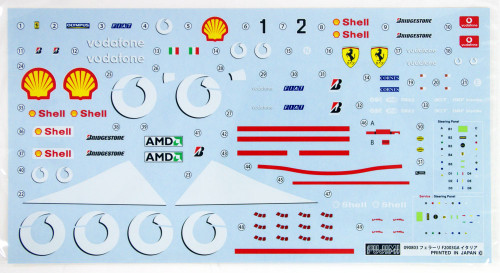 Fujimi GP23 092096 Ferrari F2003-GA (Japan Italy Monaco Spain GP) 1/20 scale kit