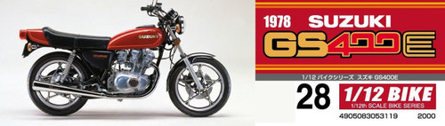 Aoshima Bike 28 Suzuki GS400E 1/12 scale kit