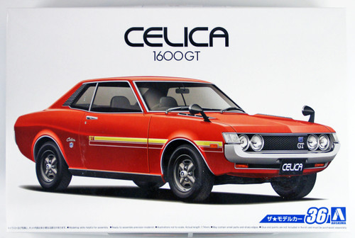 Aoshima 53188 The Model Car 36 Toyota TA22 Celica 1600GT '72 1/24 scale kit