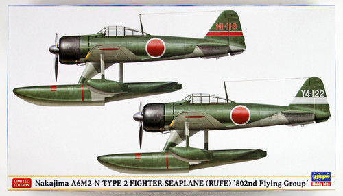 Hasegawa 02220 Nakajima A6M2-N Type 2 Fighter Seaplane (Rufe) "802nd Flying Group" 1/72 scale kit