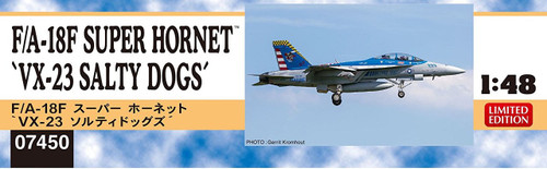 Hasegawa 07450 F/A-18F Super Hornet "VX-23 Salty Dogs" 1/48 scale kit