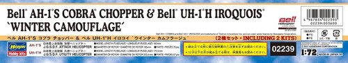 Hasegawa 02239 Bell AH-1S Cobra Chopper & UH-1J Iroquois (Huey) "Winter Camouflage" 1/72 scale kit