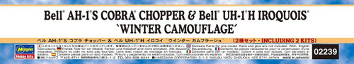 Hasegawa 02239 Bell AH-1S Cobra Chopper & UH-1J Iroquois (Huey) "Winter Camouflage" 1/72 scale kit