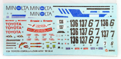 Aoshima 98240 Toyota Corolla Levin (AE92) '88 Gr.A 1/24 scale kit