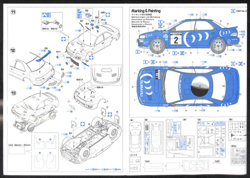 Hasegawa 20297 Subaru Impreza WRX 1993 RAC Rally 1/24 Scale Kit