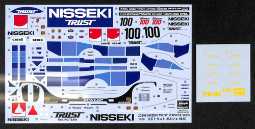 Hasegawa 20298 Nisseki Trust Porsche 962C 1/24 scale kit