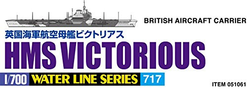 Aoshima Waterline 51061 British Aircraft Carrier HMS VICTORIOUS 1/700 scale kit