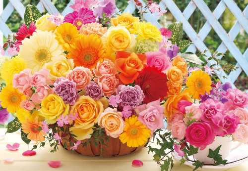 Beverly Jigsaw Puzzle M81-866 Beautiful Flowers (1000 S-Pieces)