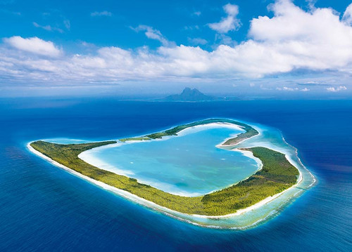 Epoch Jigsaw Puzzle 05-104 Open Heart Island Tupai French Polynesia (500 Pieces)