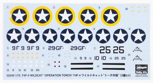 Hasegawa 02240 F4F-4 Wildcat "Operation Torch" 1/72 scale kit