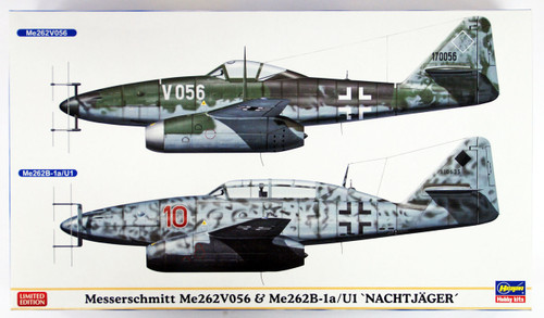 Hasegawa 02236 Messerchmitt Me262V056 & Me262B-1a/U1 "Nachtjager" 1/72 scale kit