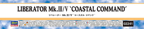 Hasegawa 02241 Liberator Mk.III/V "Coastal Command" 1/72 scale kit