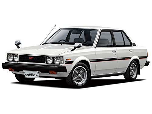 Aoshima 53454 The Model Car 44 Toyota E70 Corolla Sedan GT/DX 1979 1/24 scale kit