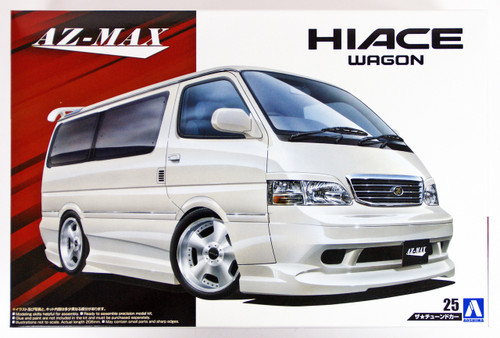 Aoshima 53553 AZ-Max KZH100 Hiace Wagon '99 (Toyota) 1/24 scale kit