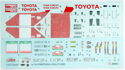 Aoshima 03142 Toyota TA64 Celica '84 Portugal Rally Ver. 1/24 scale kit