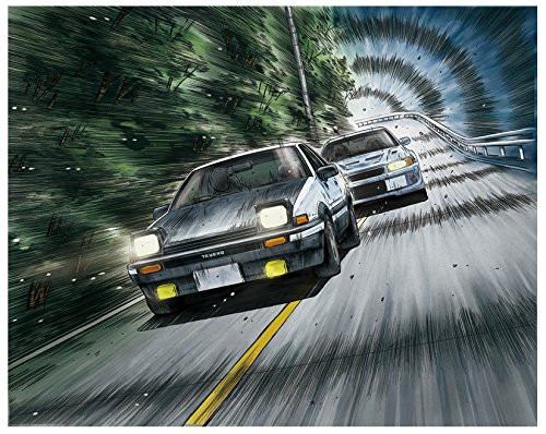 Aoshima 53133 Initial D Takumi Fujiwara AE86 Trueno Project D Ver. (Pre-painted) 1/24 scale kit
