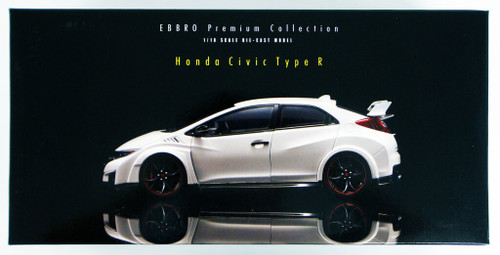 Ebbro 81066 Honda CIVIC TYPE R 2015 (Japanese License Plate) Championship White 1/18 scale