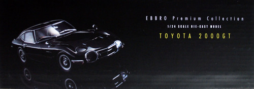 Ebbro 24034 TOYOTA 2000GT (Black) 1/24 Scale